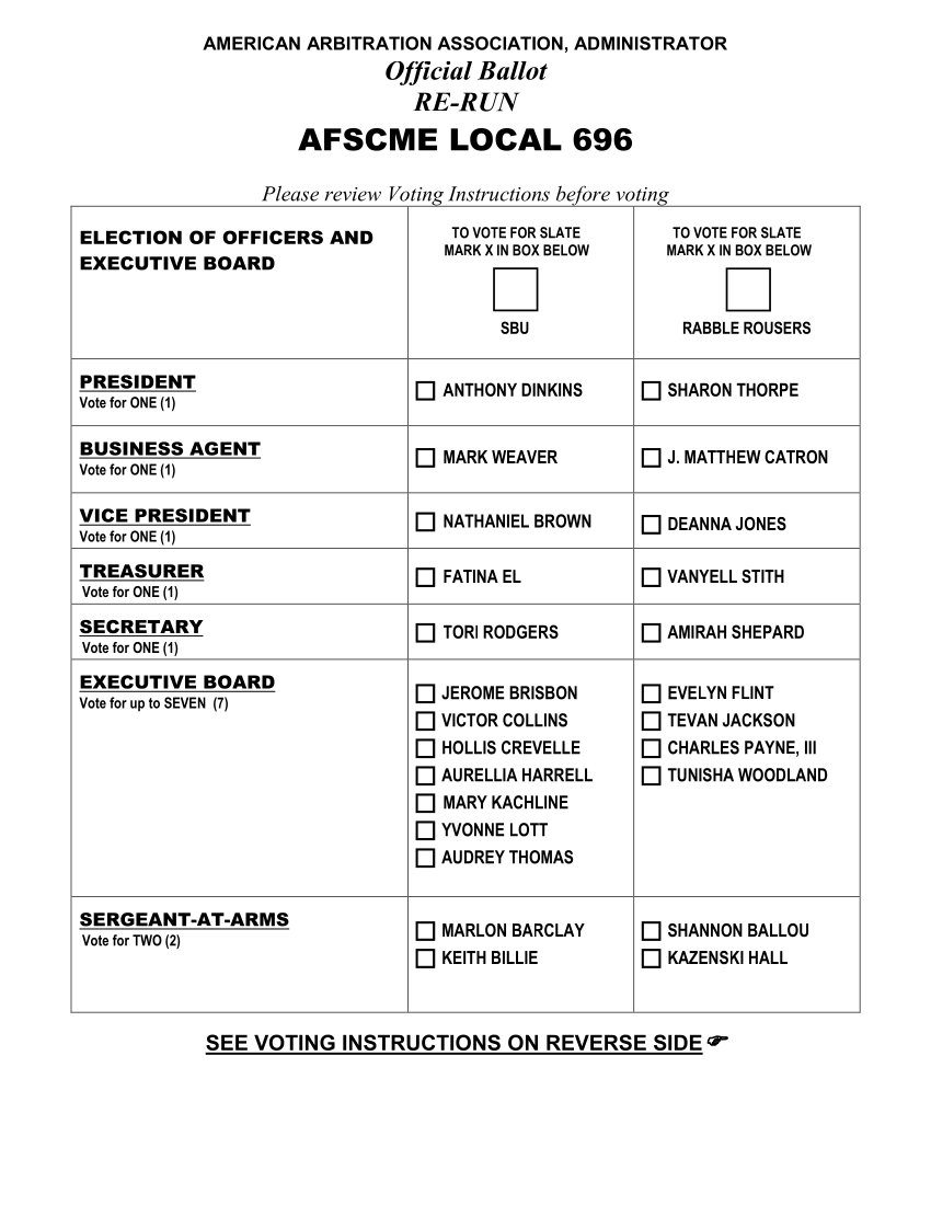 Ballot Mail Date & Other News